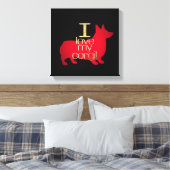 僕はコルギが好きだ キャンバスプリント (インサイチュ (寝室))