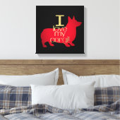 僕はコルギが好きだ キャンバスプリント (インサイチュ (寝室))