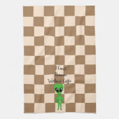 僕はコーヒータオルがないと人間には似合わない キッチンタオル (縦)