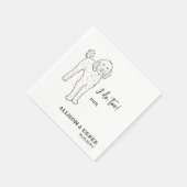 僕はゴルデンドレパーソナライズされたの犬結婚だ スタンダードカクテルナプキン (角)