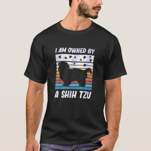 僕はシーズー(犬)Tシャツの持ち主だ Tシャツ (正面)