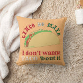 僕はタコしたくない'IT cinco de mayo gift クッション (ブランケット)