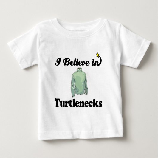 僕はタ信じルネックだ ベビーTシャツ (正面)