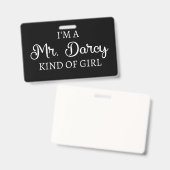 僕はダーシーさんみたいな女の子だ バッジ (正面＆裏面)