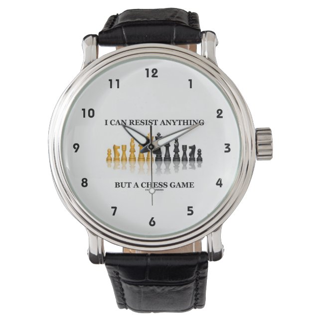 僕はチェスの勝負でなければ抵抗できない 腕時計 (正面)