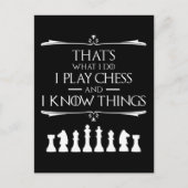僕はチェスをしてい遊ても知っているのだ ポストカード (正面)