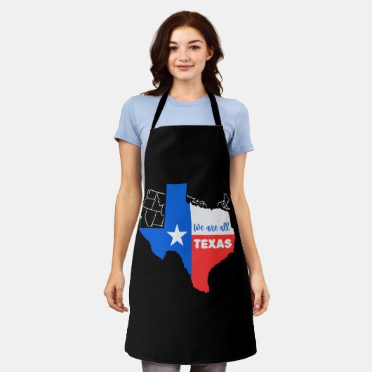 僕はテキサス州と立つ エプロン (着用した状態)