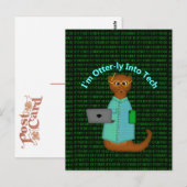 僕はテクノロジーに夢中だ ポストカード (正面/裏面)