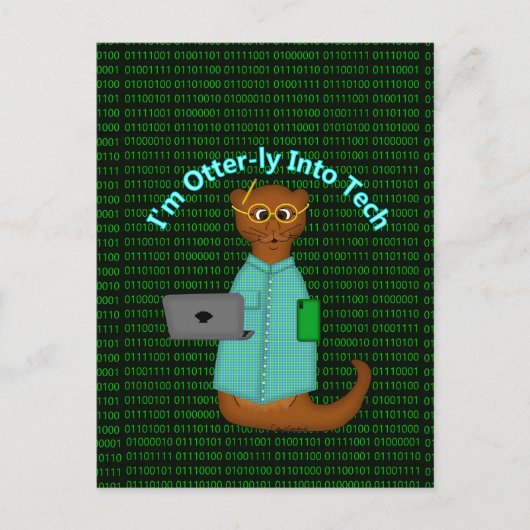 僕はテクノロジーに夢中だ ポストカード (正面)