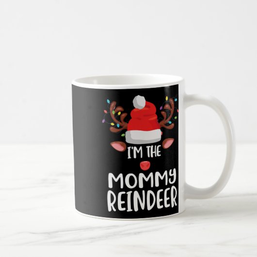 僕はトナカイの母クリスマスだおもしろい コーヒーマグカップ (右)