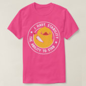 僕はトベフォンセに刺せる安定した能力を持っている Tシャツ (デザイン正面)