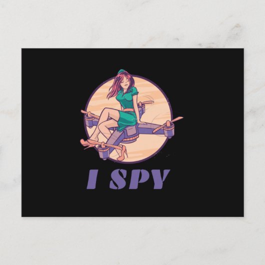 僕はドローンを女の子の間探す ポストカード (正面)