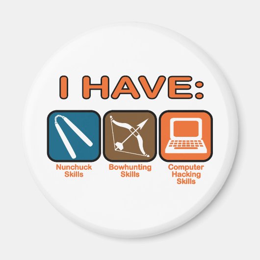 僕はナポレオン・ダイナマイトの腕前だ マグネット (正面)