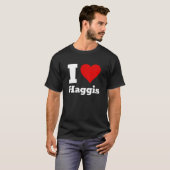 僕はハギスTシャツが大好き Tシャツ (正面フル)