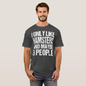 僕はハムスター好きおもしろいだ Tシャツ (正面フル)