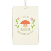 僕はハートに茸を出して冗談を言う カーエアーフレッシュナー (裏面)