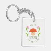 僕はハートに茸を出して冗談を言う キーホルダー (正面左)