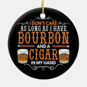 僕はバ気にルボンと葉巻くらい飲まない セラミックオーナメント (裏面)