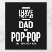 僕はパパが二ポップ・アートのつポップ・アートの ワインラベル (シングルラベル)