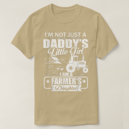 僕はパパの小さな女の子農家の大物じゃない Tシャツ (デザイン正面)