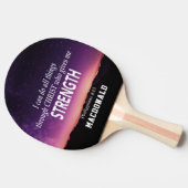 僕はパーソナライズされたキリスト教ならなんでもできる 卓球ラケット (横)