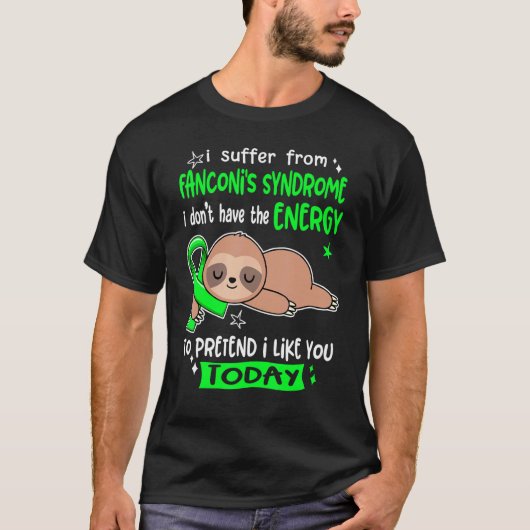 僕はファンコーニ症候群で気に入ったふりをする Tシャツ (正面)