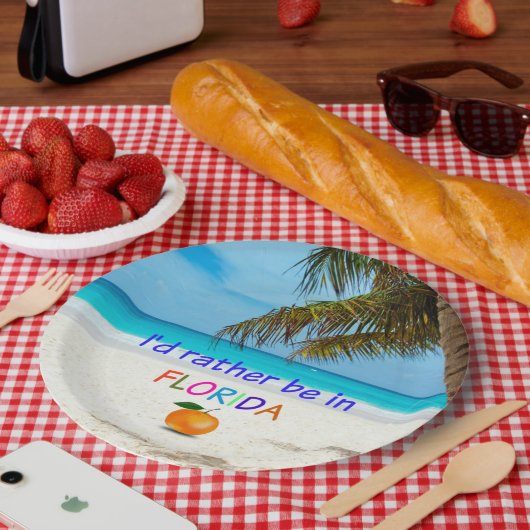 僕はフロリダに行きたいんだ。 ペーパープレート (ピクニック)
