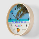 僕はフロリダに行きたいんだ。 壁時計 (傾斜)
