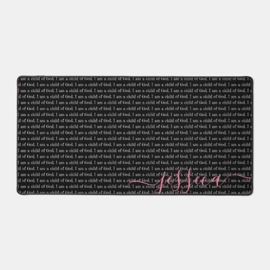 僕はブラック神の子パーソナライズされただ デスクマット (正面)