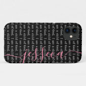 僕はブラック神の子パーソナライズされただ Case-Mate iPhoneケース (裏面(横))