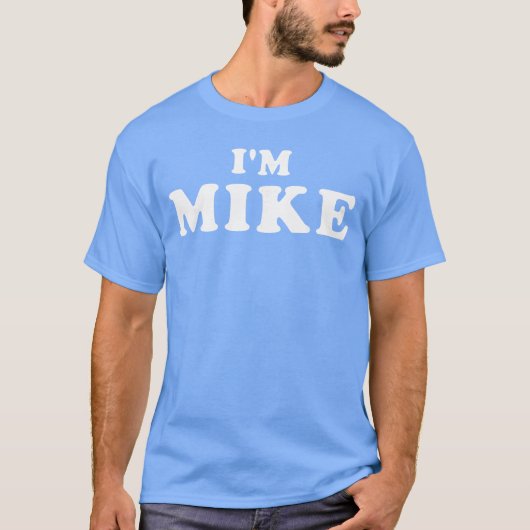 僕はマイク 僕はマイク 私はマイク ファミリー Tシャツ (正面)