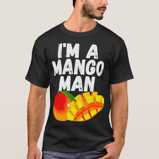 僕はマンゴー好きでジューシーなマンゴー Tシャツ (正面)