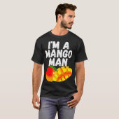 僕はマンゴー好きでジューシーなマンゴー Tシャツ (正面フル)