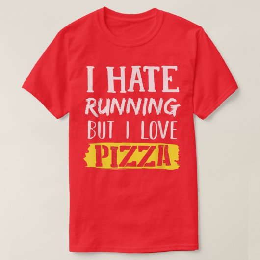 僕はランニングピザのTシャツが大嫌いだ Tシャツ (デザイン正面)