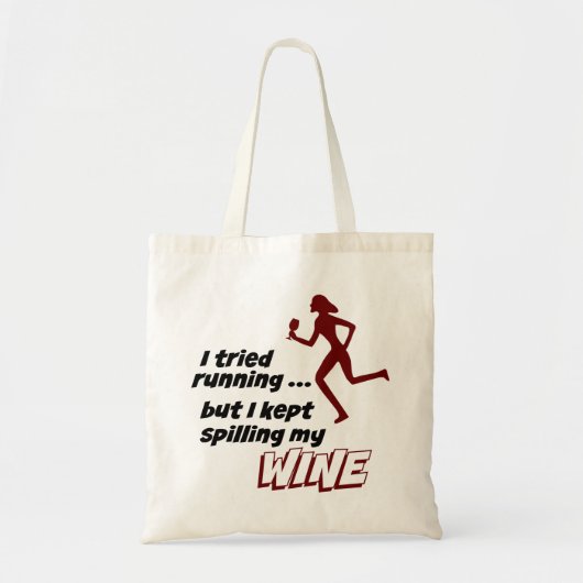 僕はランニング酒を飲ん保だが飲んだ トートバッグ (正面)