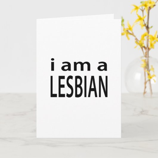 僕はレズビアンだ カード (黄色い花)