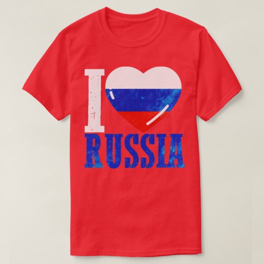 僕はロシアが好きだ Tシャツ (デザイン正面)