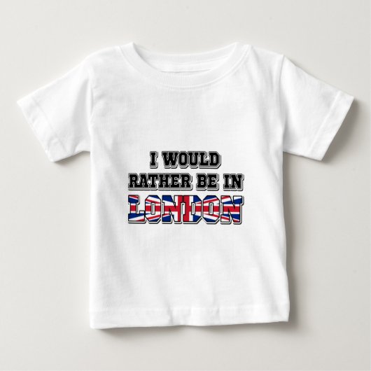 僕はロンドンに行きたい ベビーTシャツ (正面)