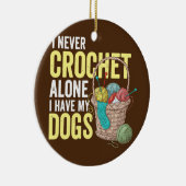 僕は一丁で編み針を打たぬ セラミックオーナメント (右)