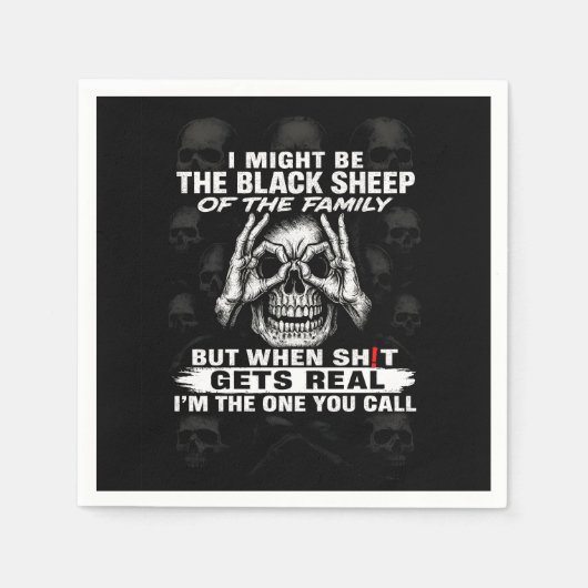 僕は一家の厄介者かもしれない スタンダードカクテルナプキン (正面)