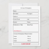 僕は万一の場合は耳が子供へ遠い シーズンカード (正面)