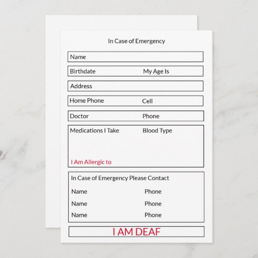 僕は万一の場合は耳が子供へ遠い シーズンカード (正面/裏面)
