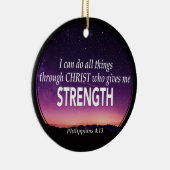 僕は万事出来る |フィリップ4:13 |クリスチャン セラミックオーナメント (右)