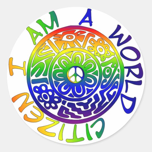 僕は世界人だ ラウンドシール (正面)