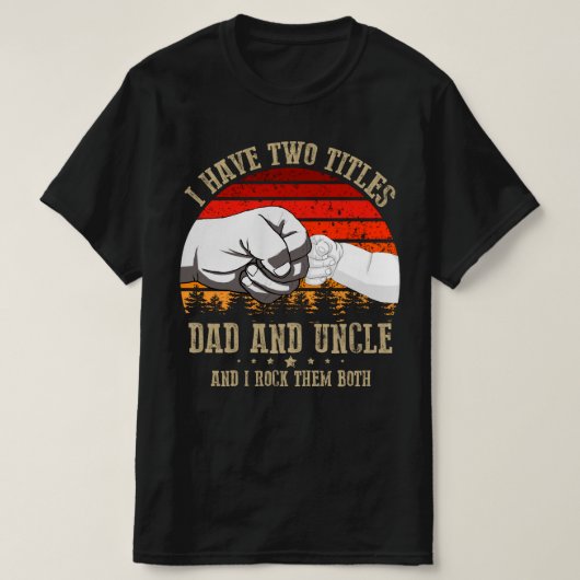 僕は二つの肩書とパパを持っている Tシャツ (デザイン正面)