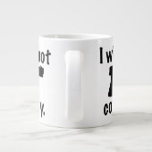 僕は二十オンスも遵守しない。ジャンボマグ ジャンボコーヒーマグカップ (裏面)