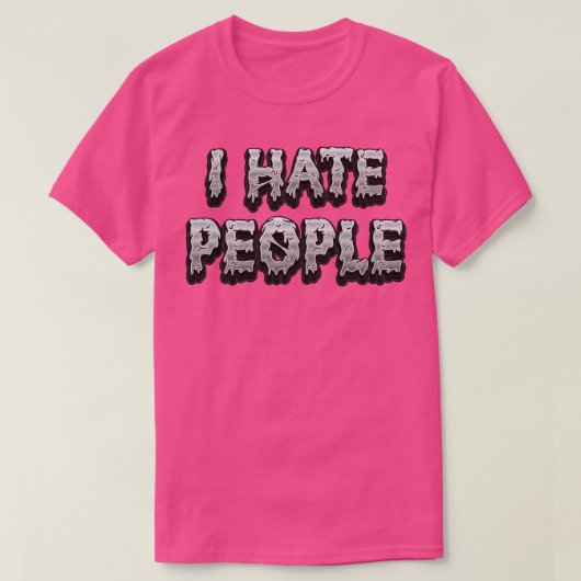 僕は人の嫌がらせが嫌いだ Tシャツ (デザイン正面)