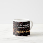 僕は何でもする用意が来ある。彼女はエスプレッソをした エスプレッソカップ (正面右)