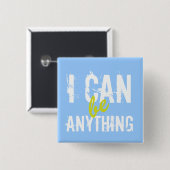 僕は何でもできる感動的やる気を起こさせる 缶バッジ (正面&裏面)