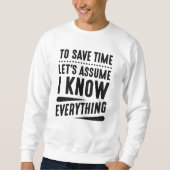 僕は何でも知っている スウェットシャツ (正面)